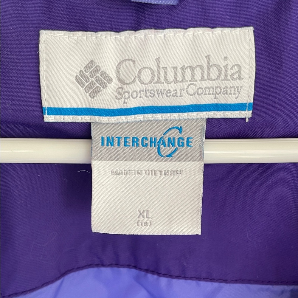 Columbia Kids Two-Tone Purple Raincoat - Picture 2 of 10
